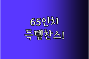 65인치 LG 울트라 HD 스마트 TV 놀라운 가격에 득템 찬스